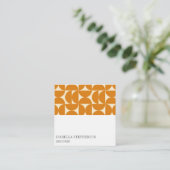 Modern Abstract Geometric Colorful Professional Vierkante Visitekaartje (Staand voorkant)