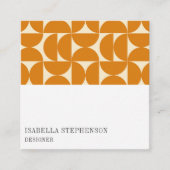 Modern Abstract Geometric Colorful Professional Vierkante Visitekaartje (Voorkant)