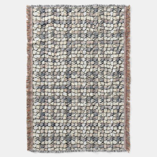 Modern abstract geometric digital pattern 1259 deken (Voorkant Verticaal)