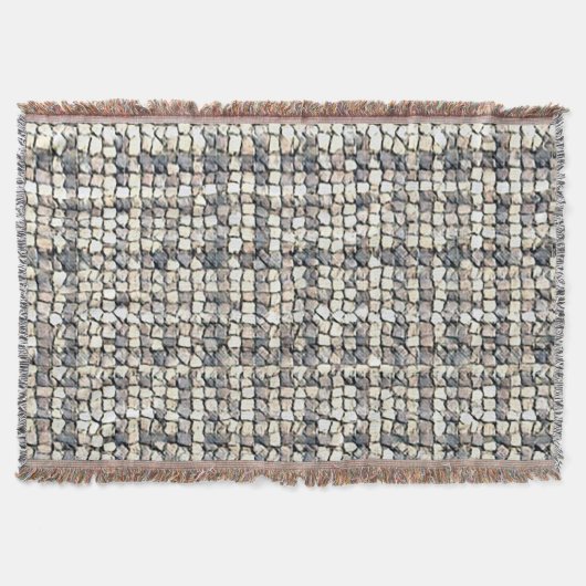 Modern abstract geometric digital pattern 1259 deken (Voorkant)