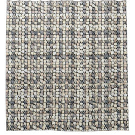 Modern abstract geometric digital pattern 1259 douchegordijn