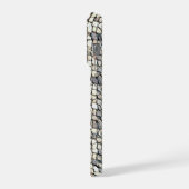 Modern abstract geometric digital pattern 1259 iPhone hoesje (Linkerkant)