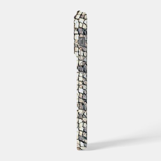 Modern abstract geometric digital pattern 1259 iPhone hoesje (Linkerkant)