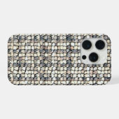 Modern abstract geometric digital pattern 1259 iPhone hoesje (Achterkant horizontaal)