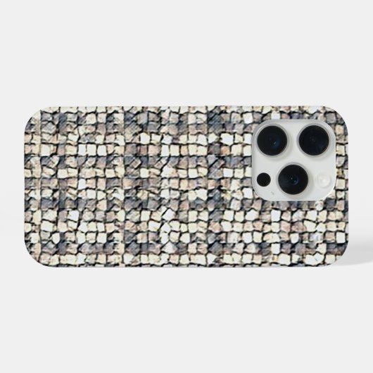 Modern abstract geometric digital pattern 1259 iPhone hoesje (Achterkant horizontaal)