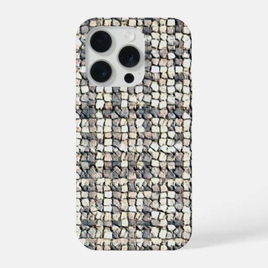 Modern abstract geometric digital pattern 1259 iPhone hoesje (Achterkant)