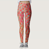 Modern abstract geometric digital pattern 1274 leggings (Voorkant)