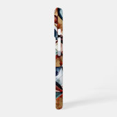 Modern abstract geometric digital pattern 55 iPhone 16 hoesje (Linkerkant)