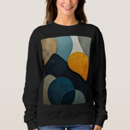 Modern Abstract Geometric Shapes Textured Art Trui