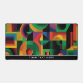 Modern Abstract Geometric Vibrant Energetic Shapes Bureaumat (Voorkant)