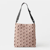Modern Abstract geometrisch 1 - Amaro, Panna Cotta Crossbody Tas (Achterkant)