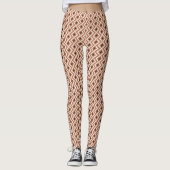 Modern Abstract geometrisch 1 - Amaro, Panna Cotta Leggings (Voorkant)
