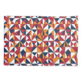 Modern Abstract Geometrisch Bladerenpatroon Kussensloop (Achterkant)