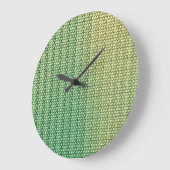 Modern abstract geometrisch digitaal patroon 1250 grote klok (Hoek)