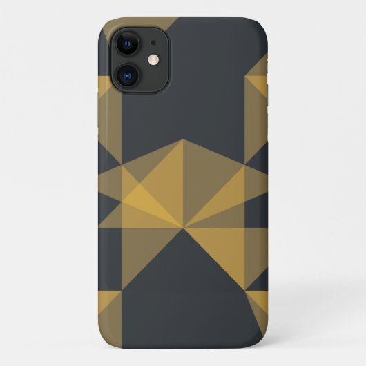 Modern, abstract, geometrisch driehoekpatroon in d Case-Mate iPhone case (Achterkant)