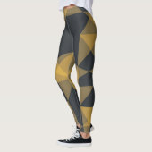 Modern, abstract, geometrisch driehoekpatroon in d leggings (Links)