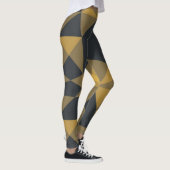 Modern, abstract, geometrisch driehoekpatroon in d leggings (Rechts)