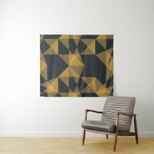 Modern, abstract, geometrisch driehoekpatroon in d wandkleed (In Situ (horizontaal))