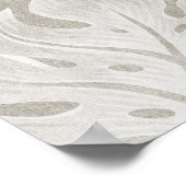 Modern Abstract Geometrisch Leaf Wall Art Poster (Hoek)