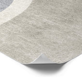 Modern Abstract Geometrisch Leaf Wall Art Poster (Hoek)