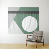 Modern Abstract geometrisch maangebergte Afbeeldin Wandkleed (In Situ (horizontaal))