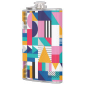 Modern Abstract geometrisch naadloos patroon Heupfles (Links)