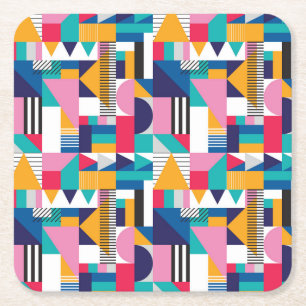 Modern Abstract geometrisch naadloos patroon Kartonnen Onderzetters