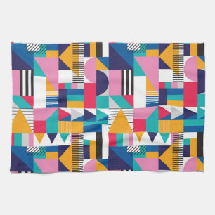 Modern Abstract geometrisch naadloos patroon Theedoek