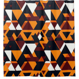 Modern abstract geometrisch patroon 1-Douchegordij Douchegordijn