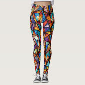 Modern abstract geometrisch patroon 26 - Leggings (Voorkant)
