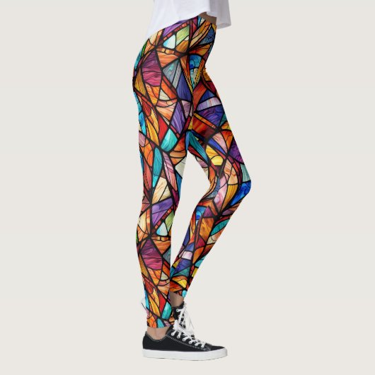 Modern abstract geometrisch patroon 26 - Leggings (Rechts)
