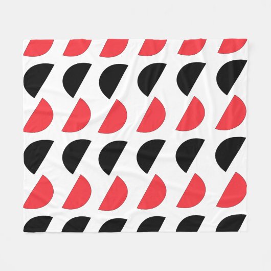 Modern Abstract geometrisch patroon Fleece Deken (Voorkant (Horizontaal))