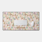 Modern Abstract geometrisch patroon gedempte kleur Bureaumat (Keyboard & Muis)