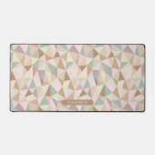 Modern Abstract geometrisch patroon gedempte kleur Bureaumat (Voorkant)
