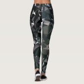 Modern Abstract geometrisch patroon - Night Dock Leggings (Achterkant)