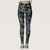 Modern Abstract geometrisch patroon - Night Dock Leggings (Voorkant)