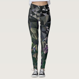 Modern Abstract geometrisch patroon - Night Dock Leggings