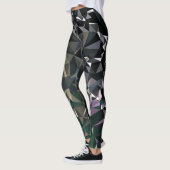 Modern Abstract geometrisch patroon - Night Dock Leggings (Links)