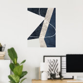 Modern Abstract Geometrisch Patroon Wandkunst Post Poster (Thuiskantoor)