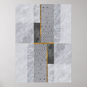 Modern Abstract Geometrisch Patroon Wandkunst Post Poster