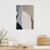 Modern Abstract Geometrisch Patroon Wandkunst Post Poster (Keuken)