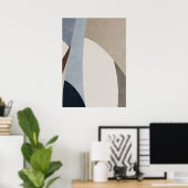 Modern Abstract Geometrisch Patroon Wandkunst Post Poster (Thuiskantoor)