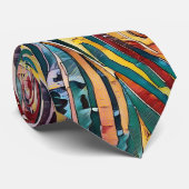 Modern abstract geometrisch patroonontwerp 37 stropdas (Opgerold)