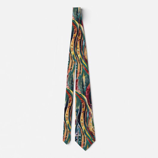 Modern abstract geometrisch patroonontwerp 37 stropdas (Achterkant)
