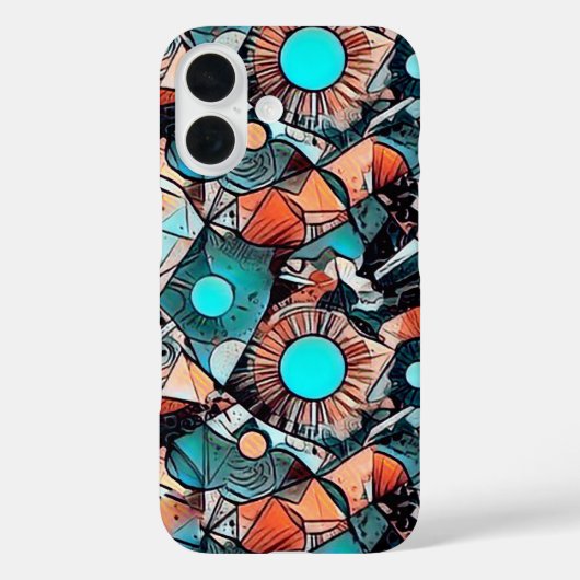 Modern abstract geometrisch patroonontwerp 45 Case-Mate iPhone case (Achterkant)