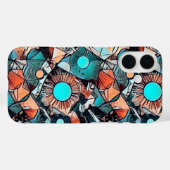 Modern abstract geometrisch patroonontwerp 45 Case-Mate iPhone case (Achterkant (horizontaal))