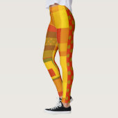 Modern Abstract geometrisch patroonontwerp Leggings (Links)