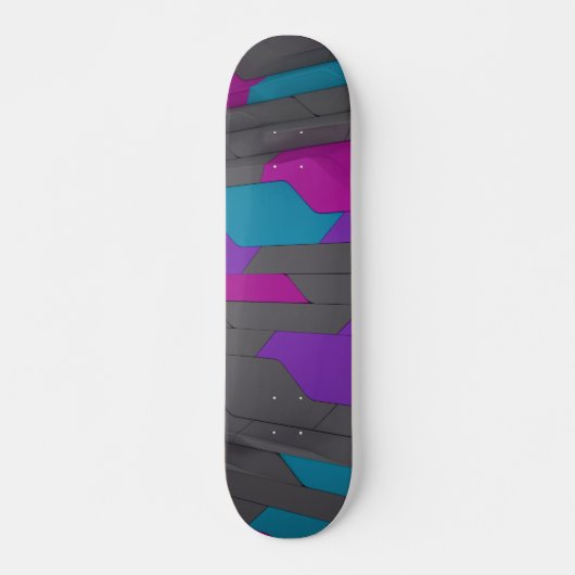 Modern Abstract geometrisch stijlvol patroon Persoonlijk Skateboard (Voorkant)