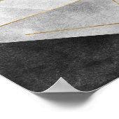 Modern Abstract Geometrisch Wall Art Poster (Hoek)