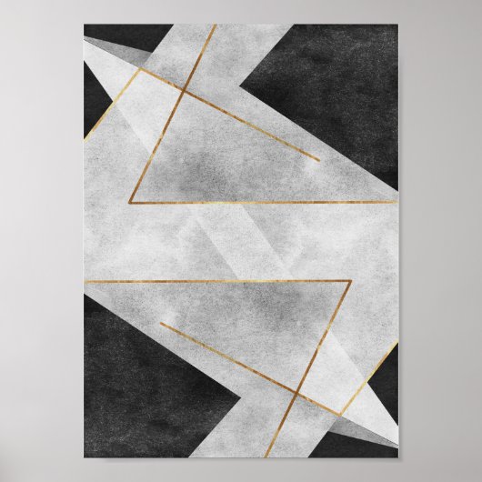 Modern Abstract Geometrisch Wall Art Poster (Voorkant)